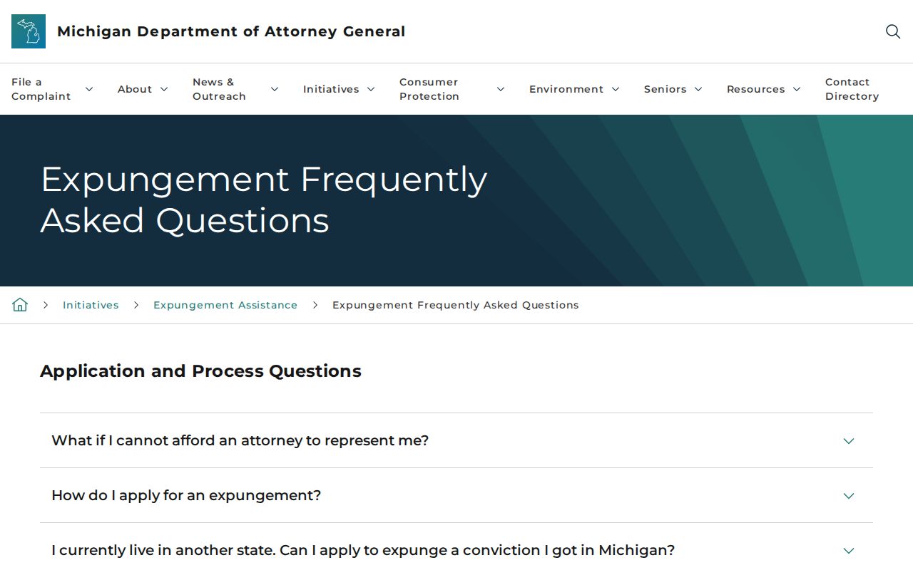 Michigan expungement eligibility and process guidance